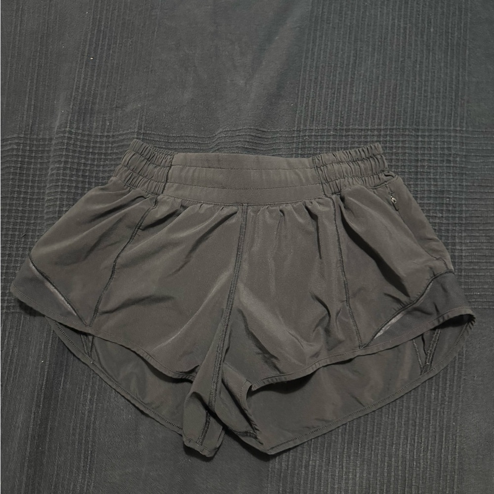 Black lululemon Hotty hot shorts